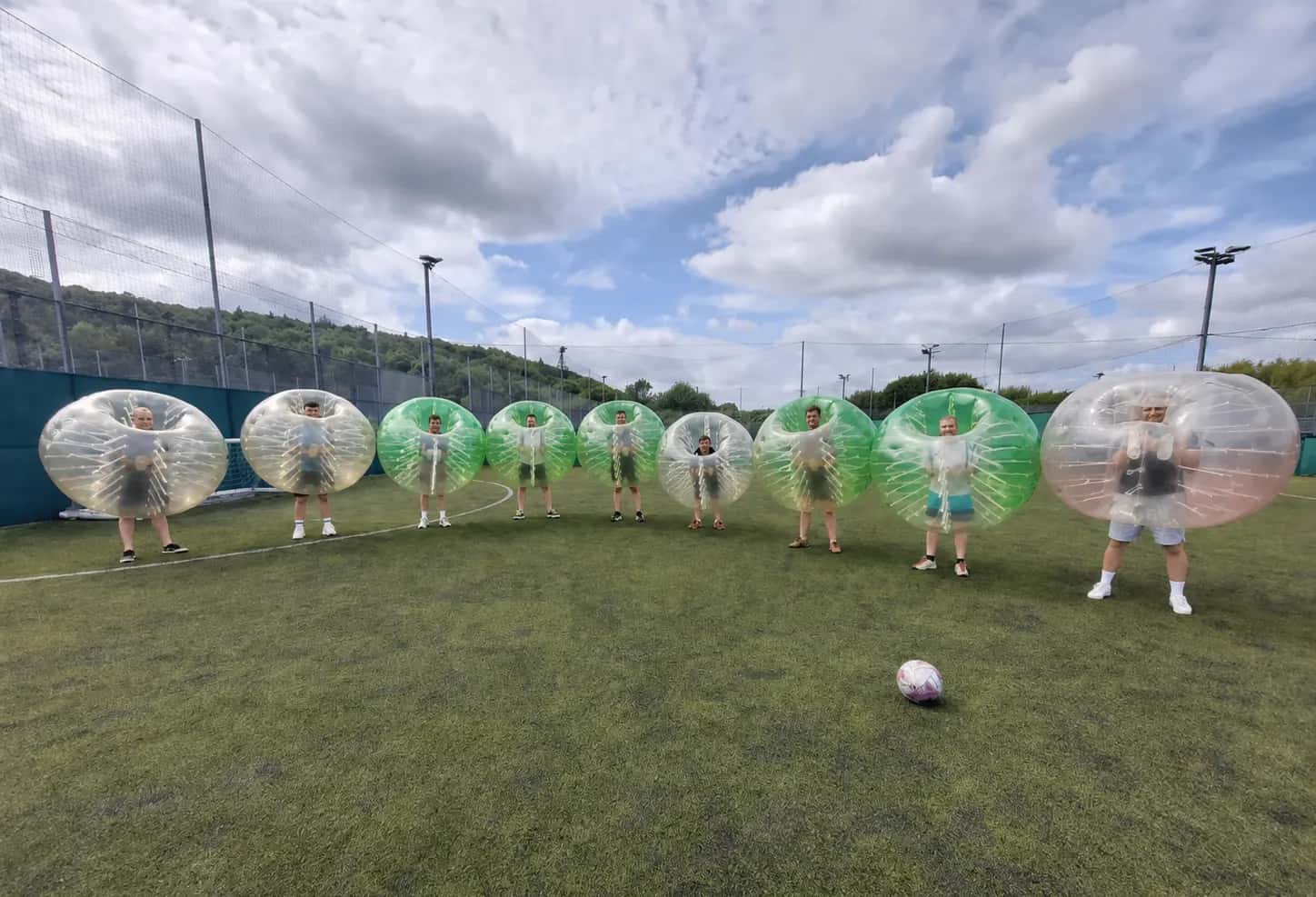 Bubble football at Gôl Centres Cardiff